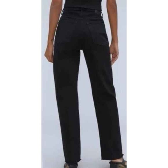 NWOT Everlane The Way High Jean "Legs for Days" Straight Leg 26/2 Long Black - Picture 5 of 12